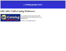 Tablet Screenshot of catalog2.genpt.com